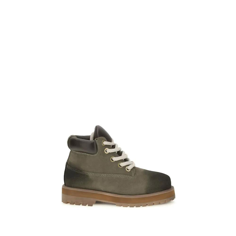 PDF Channel PDF Channel Bicolor Calf Leather Bos Taurus Lace-Up Boots