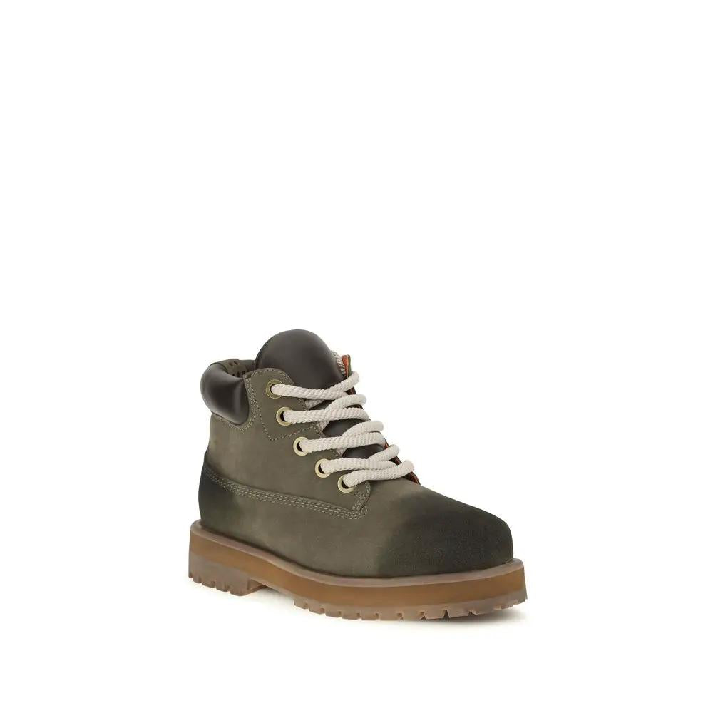 PDF Channel PDF Channel Bicolor Calf Leather Bos Taurus Lace-Up Boots