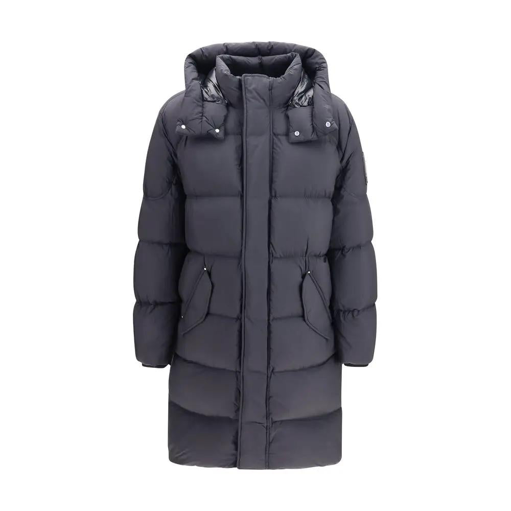 Moose Knuckles Black Nylon Coat