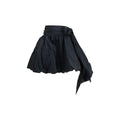 Blumarine Black Polyester Midi Skirt
