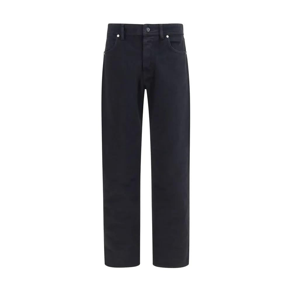 Stone Island Stone Island Black Cotton Straight-Leg Jeans