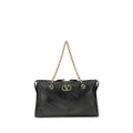 Valentino Garavani Black Napa Leather / Calf Bos Taurus Shoulder Bag
