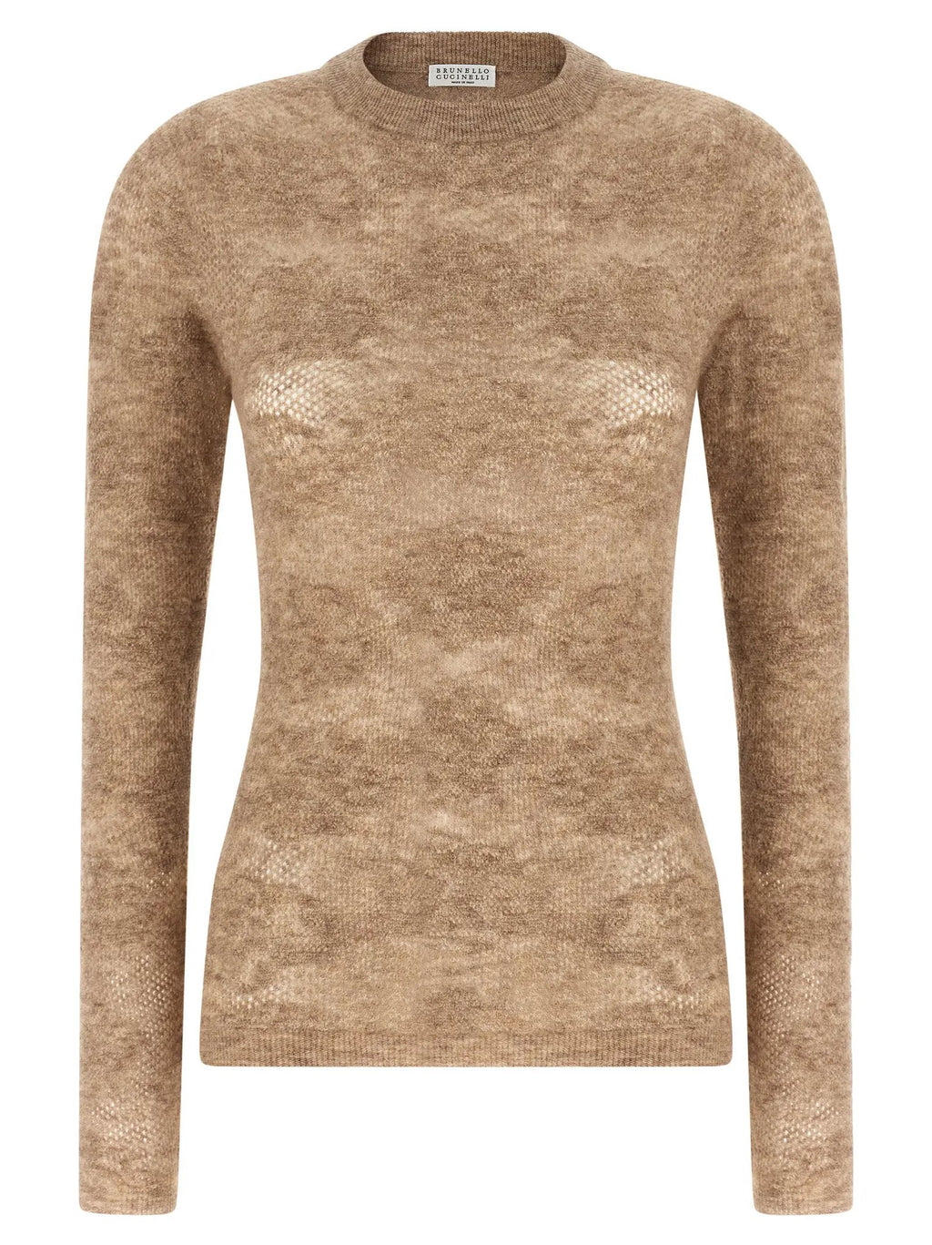 Brunello Cucinelli Beige Silk Cardigan