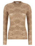 Brunello Cucinelli Beige Silk Cardigan