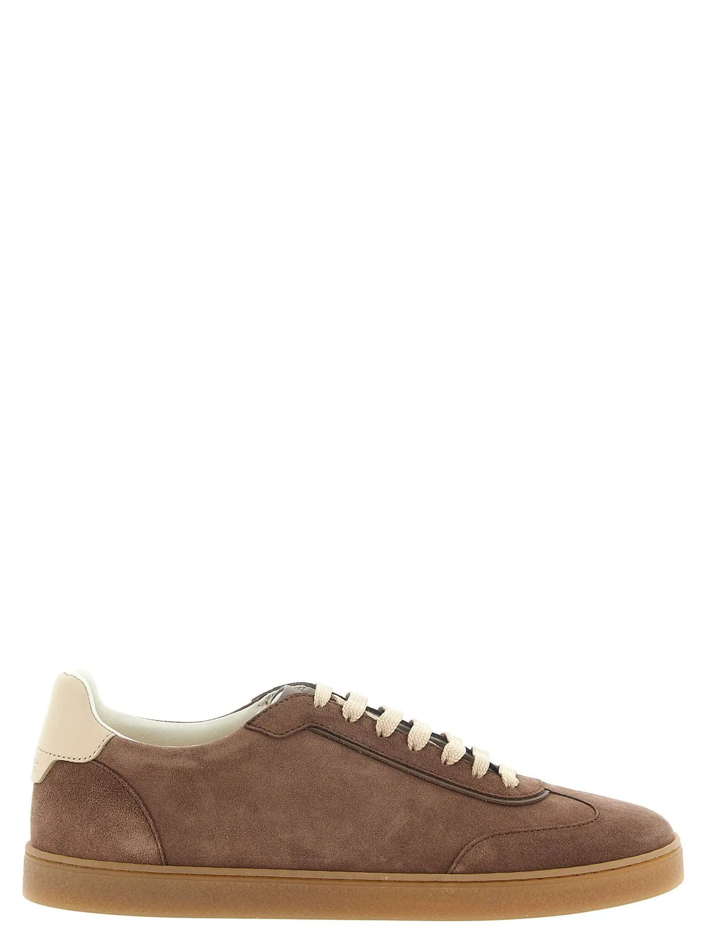 Brunello Cucinelli Brunello Cucinelli Brown Calfskin Low Top Sneakers