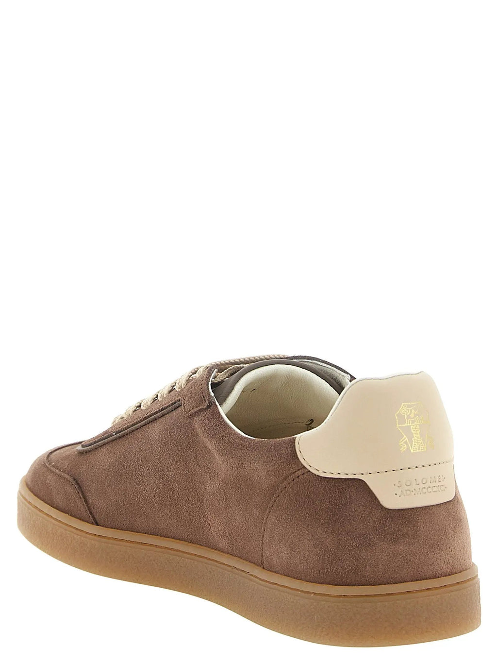 Brunello Cucinelli Brunello Cucinelli Brown Calfskin Low Top Sneakers