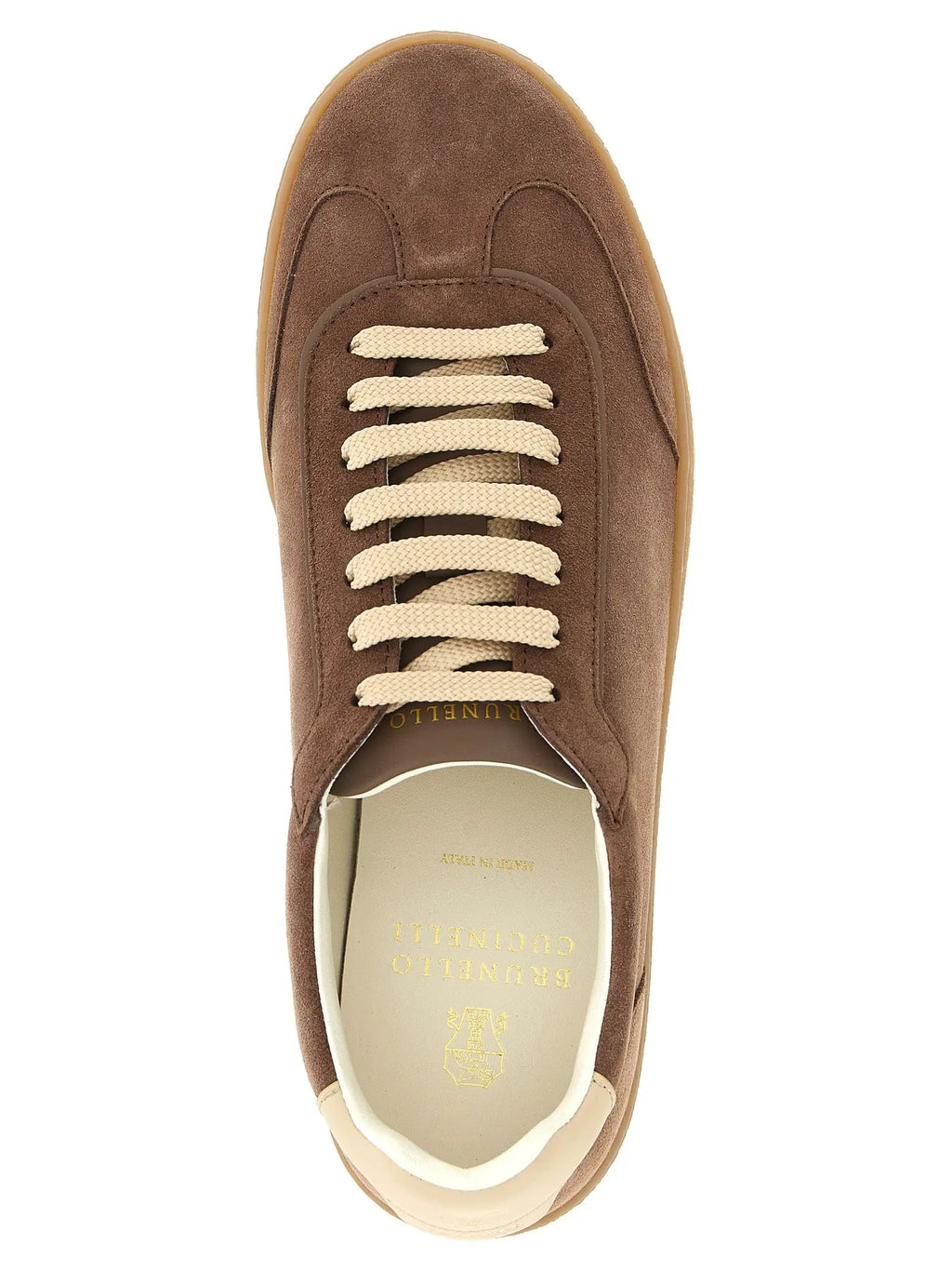Brunello Cucinelli Brunello Cucinelli Brown Calfskin Low Top Sneakers