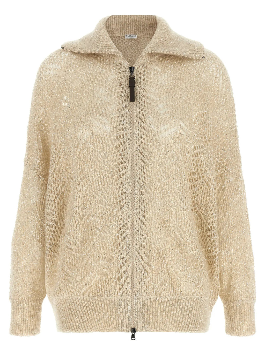 Brunello Cucinelli Brunello Cucinelli Beige Polyamide Cardigan