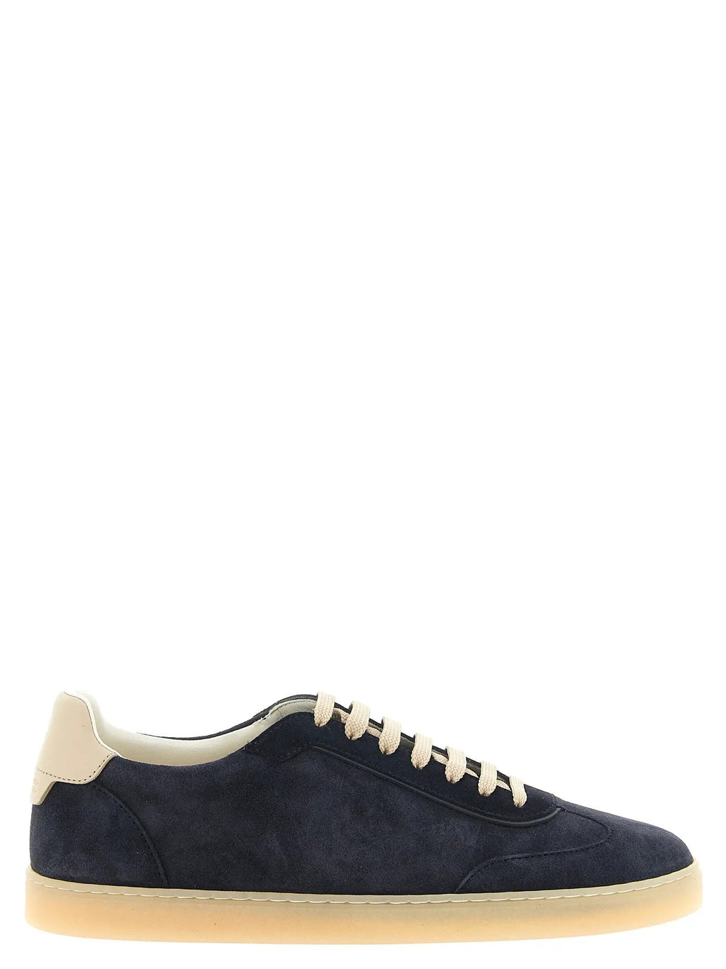Brunello Cucinelli Brunello Cucinelli Blue Calfskin Low Top Sneakers