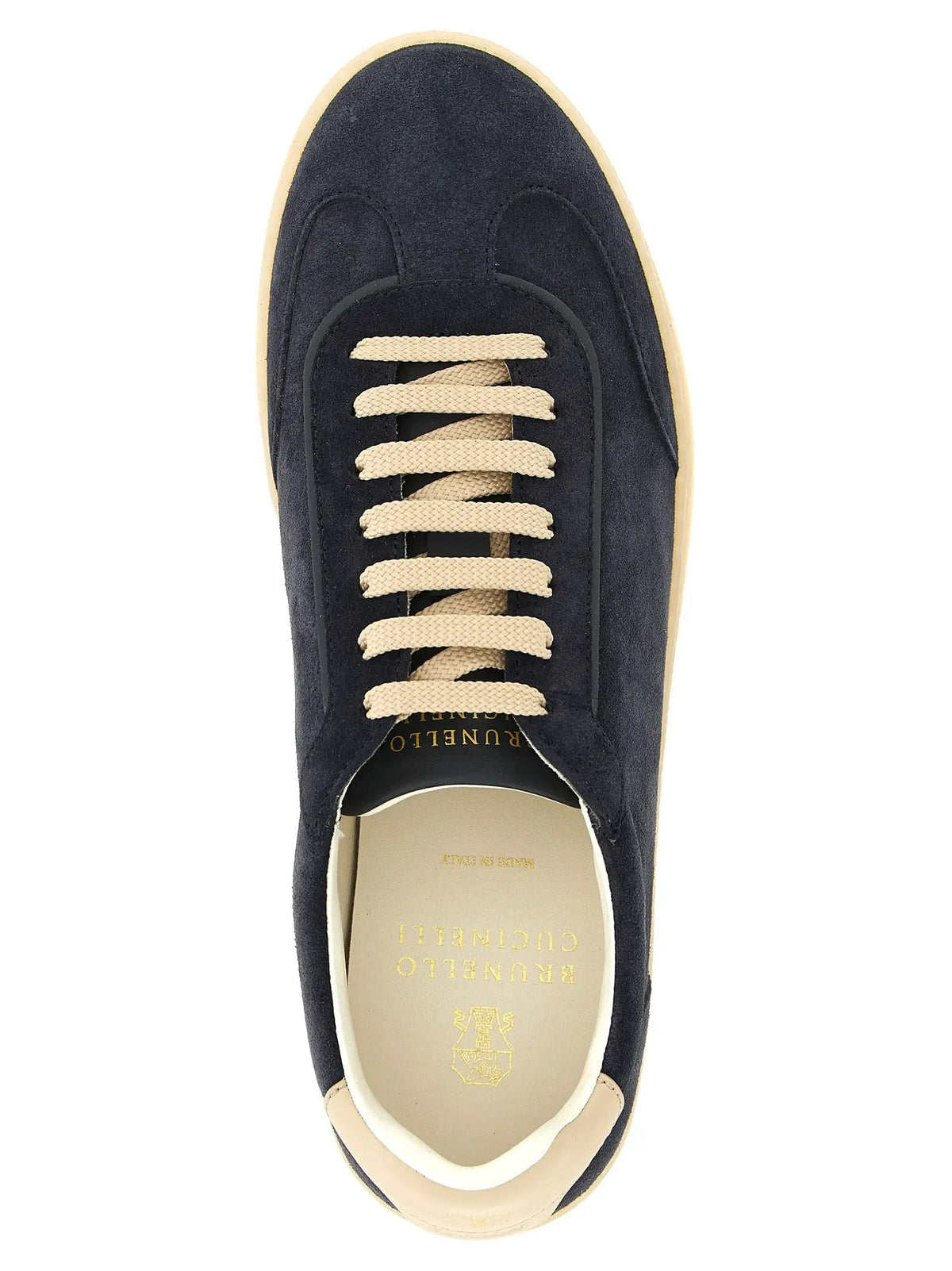 Brunello Cucinelli Brunello Cucinelli Blue Calfskin Low Top Sneakers