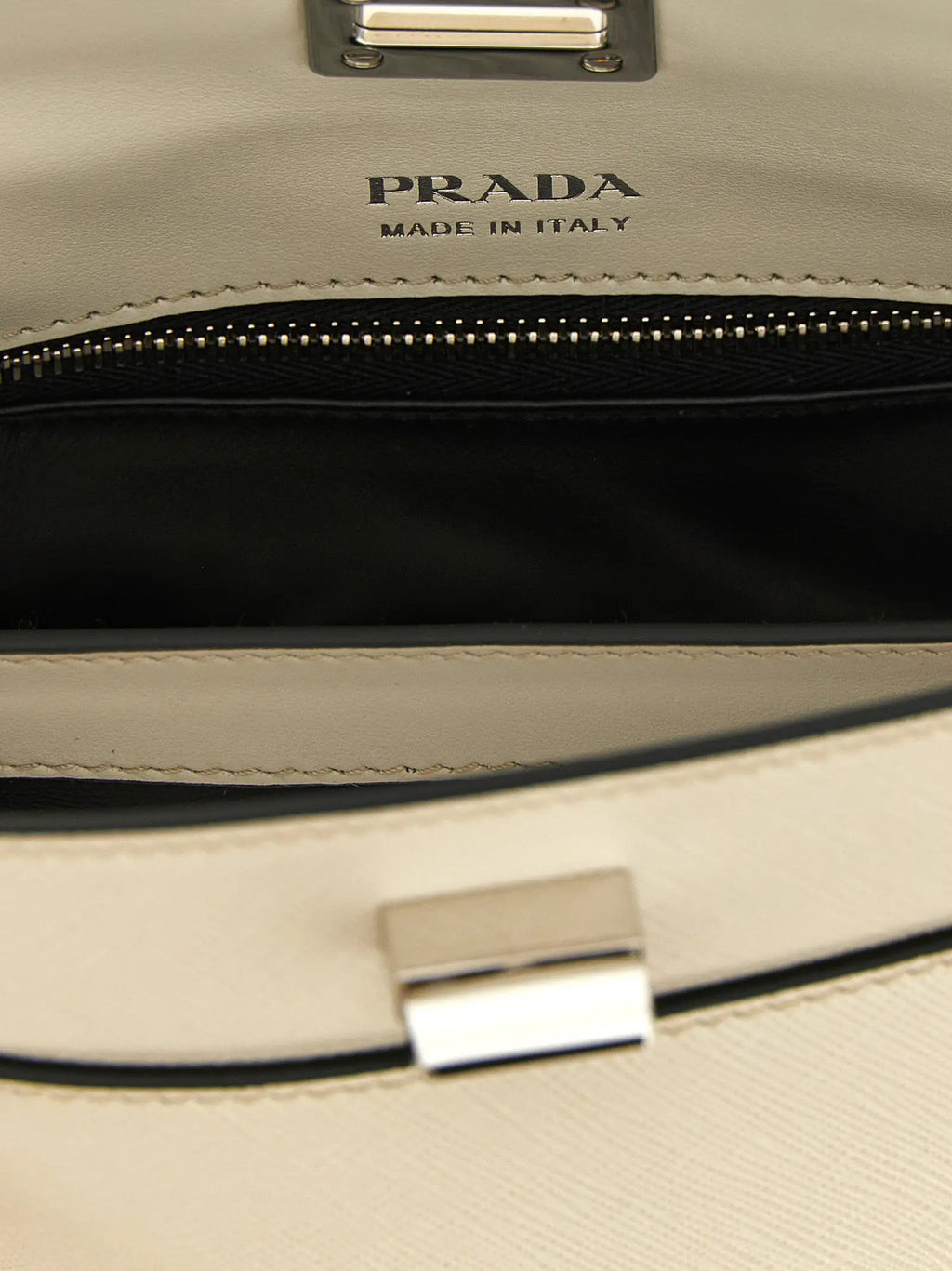 Prada White Calfskin Handbag
