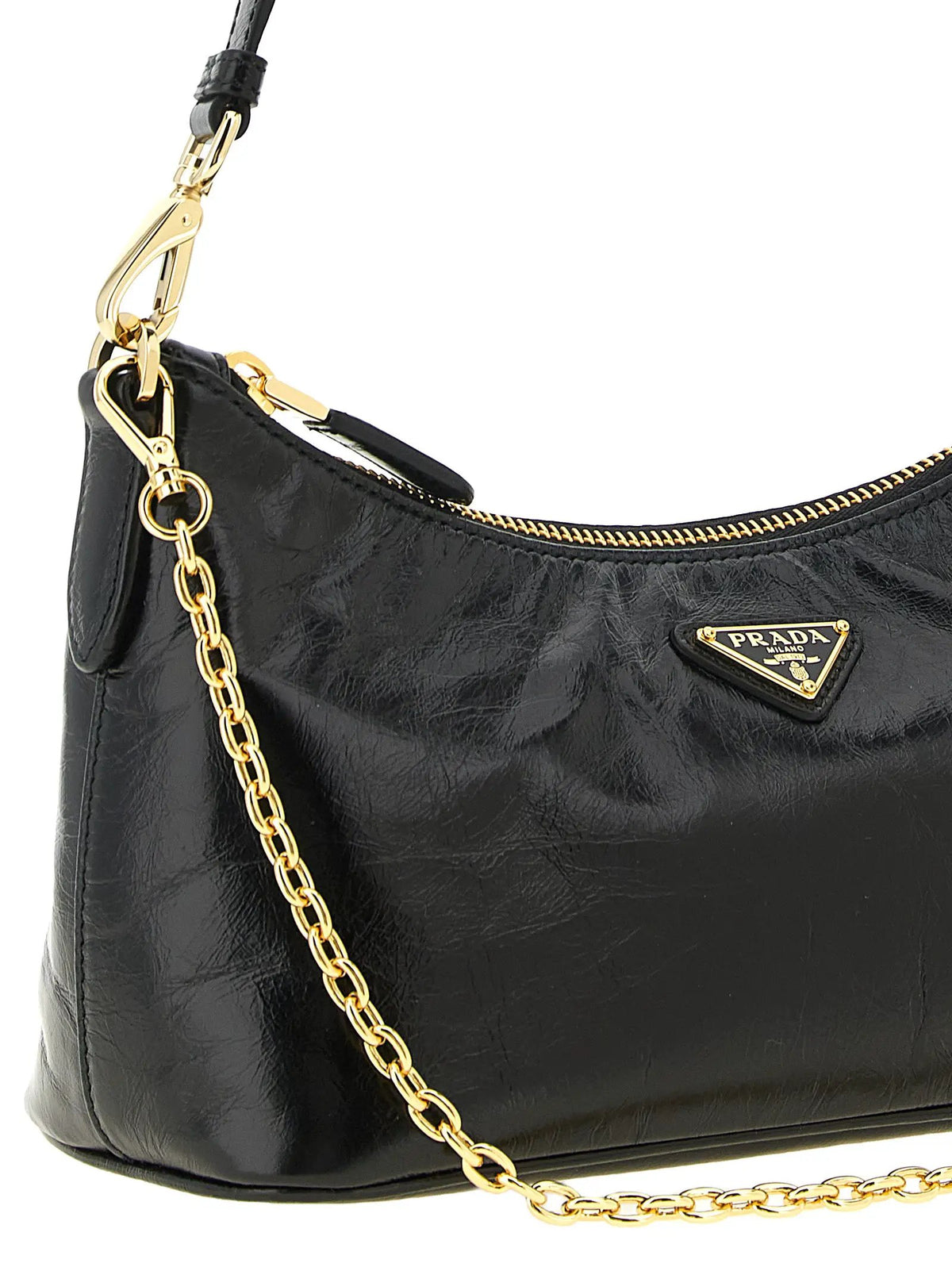 Prada Prada Black Calfskin Shoulder Bag