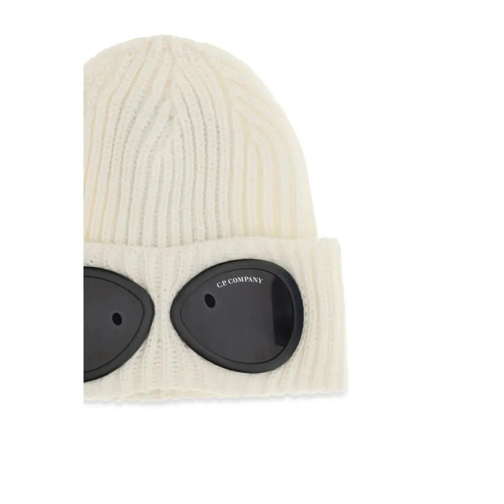 C.P. Company C.P. Company White Wool Oves Aries Beanie