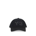 Y-3 Black Cotton Cap (Baseball Hat)