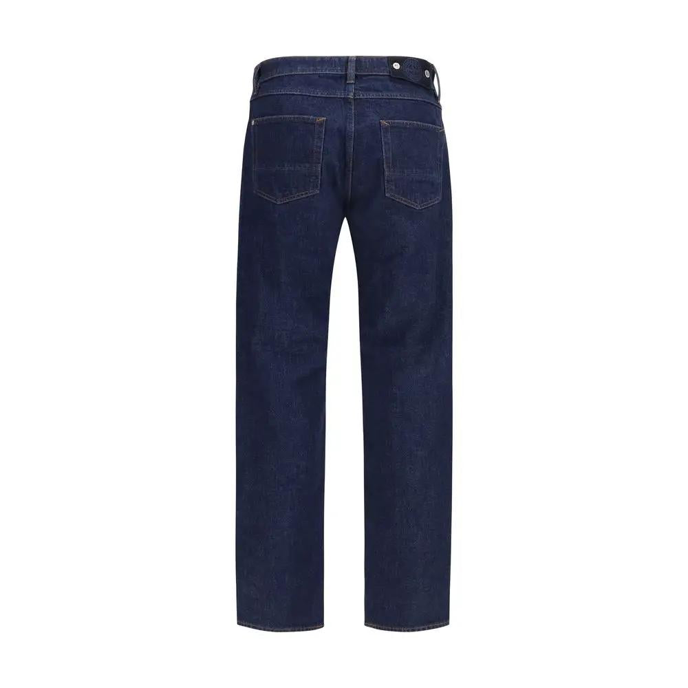 Stone Island Stone Island Blue Cotton Straight-Leg Jeans