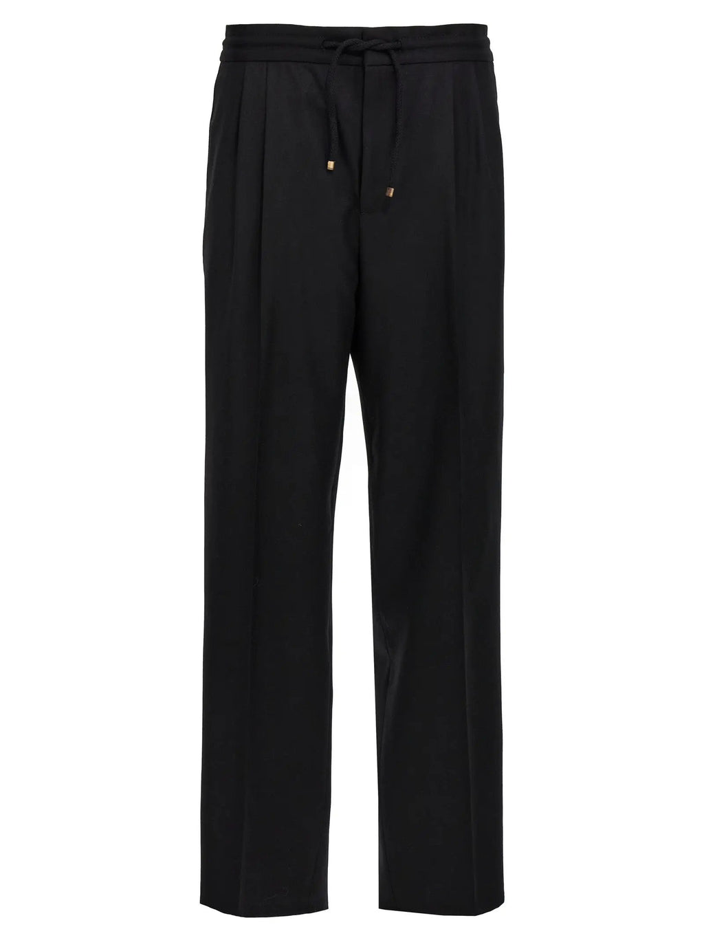 Brunello Cucinelli Black Wool Casual Pants