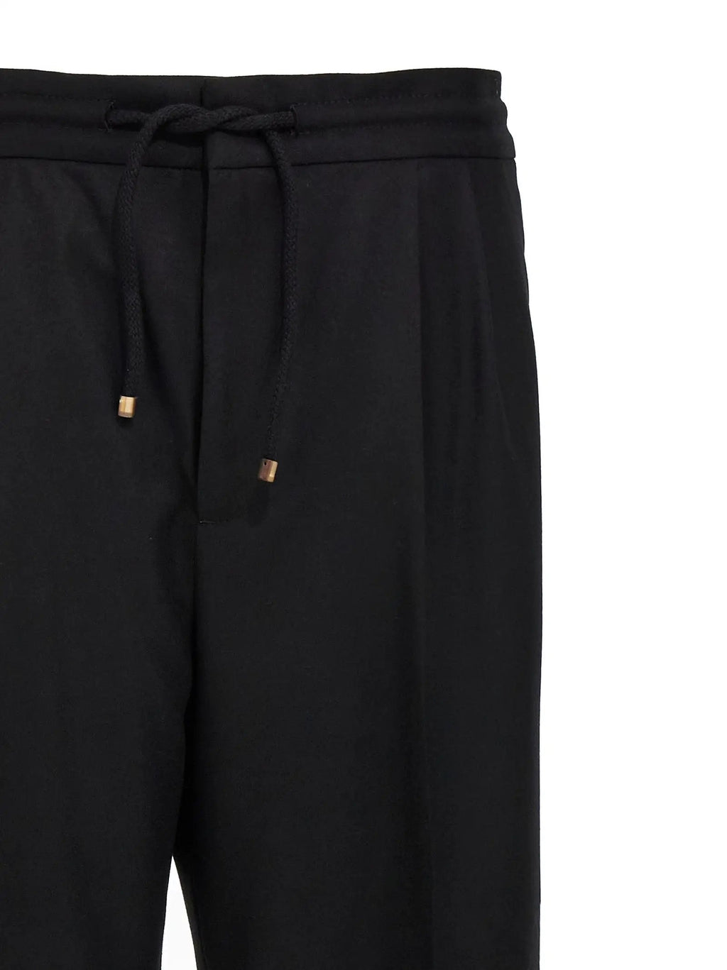 Brunello Cucinelli Black Wool Casual Pants