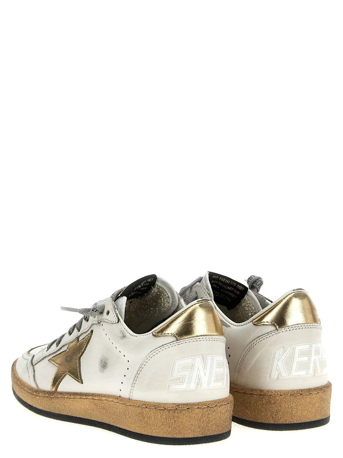 Golden Goose Golden Goose Gold Cowhide Low Top Sneakers
