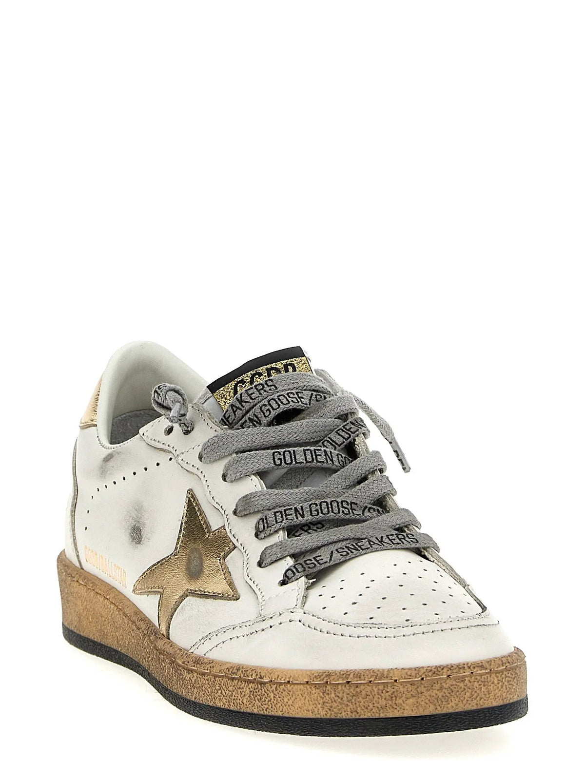 Golden Goose Golden Goose Gold Cowhide Low Top Sneakers