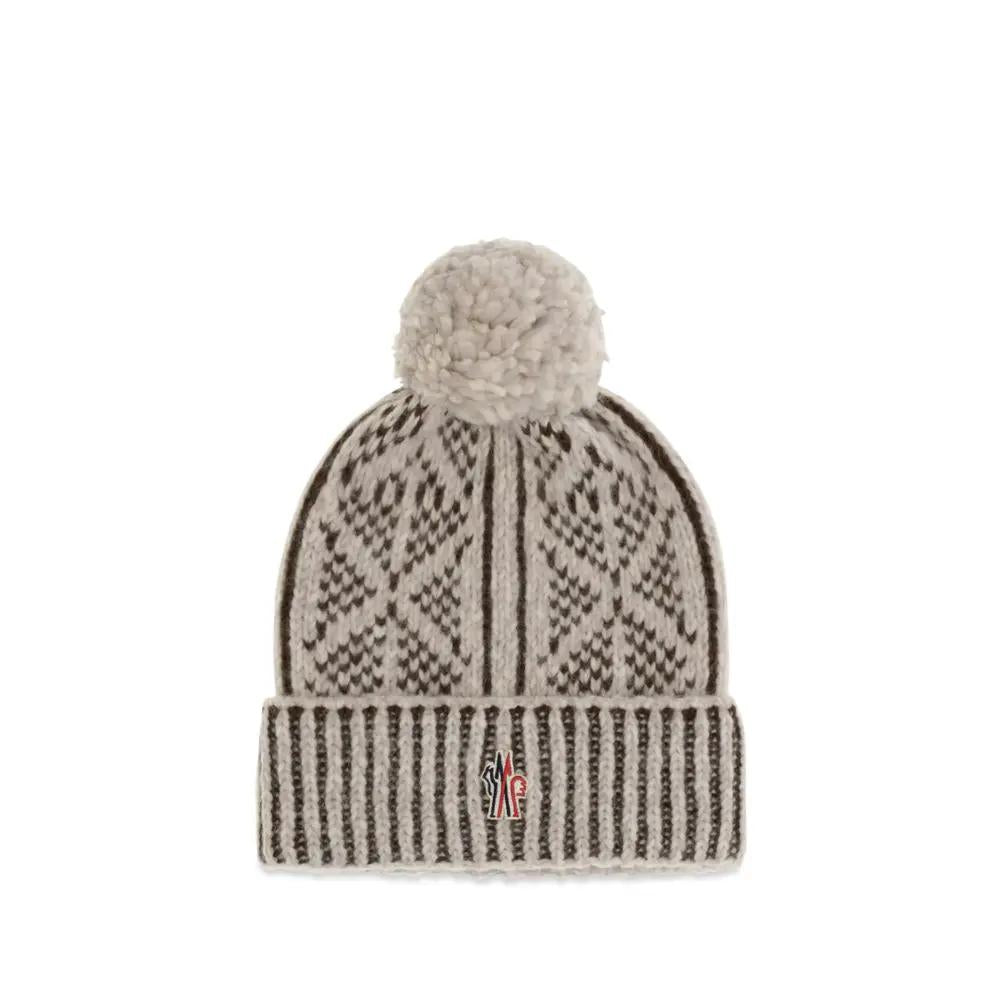 Moncler Grenoble Gray Alpaca Vicugna Pacos Beanie