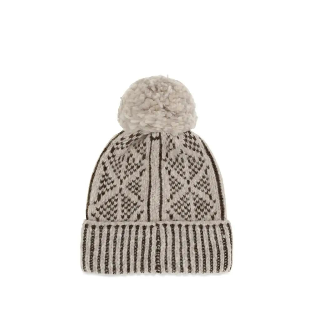 Moncler Grenoble Gray Alpaca Vicugna Pacos Beanie