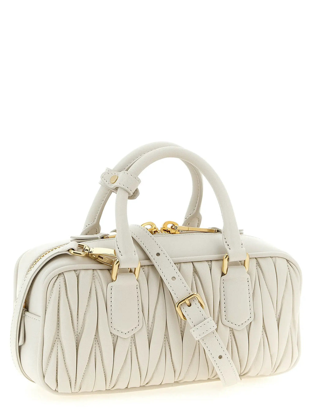 Miu Miu White Leather Handbag