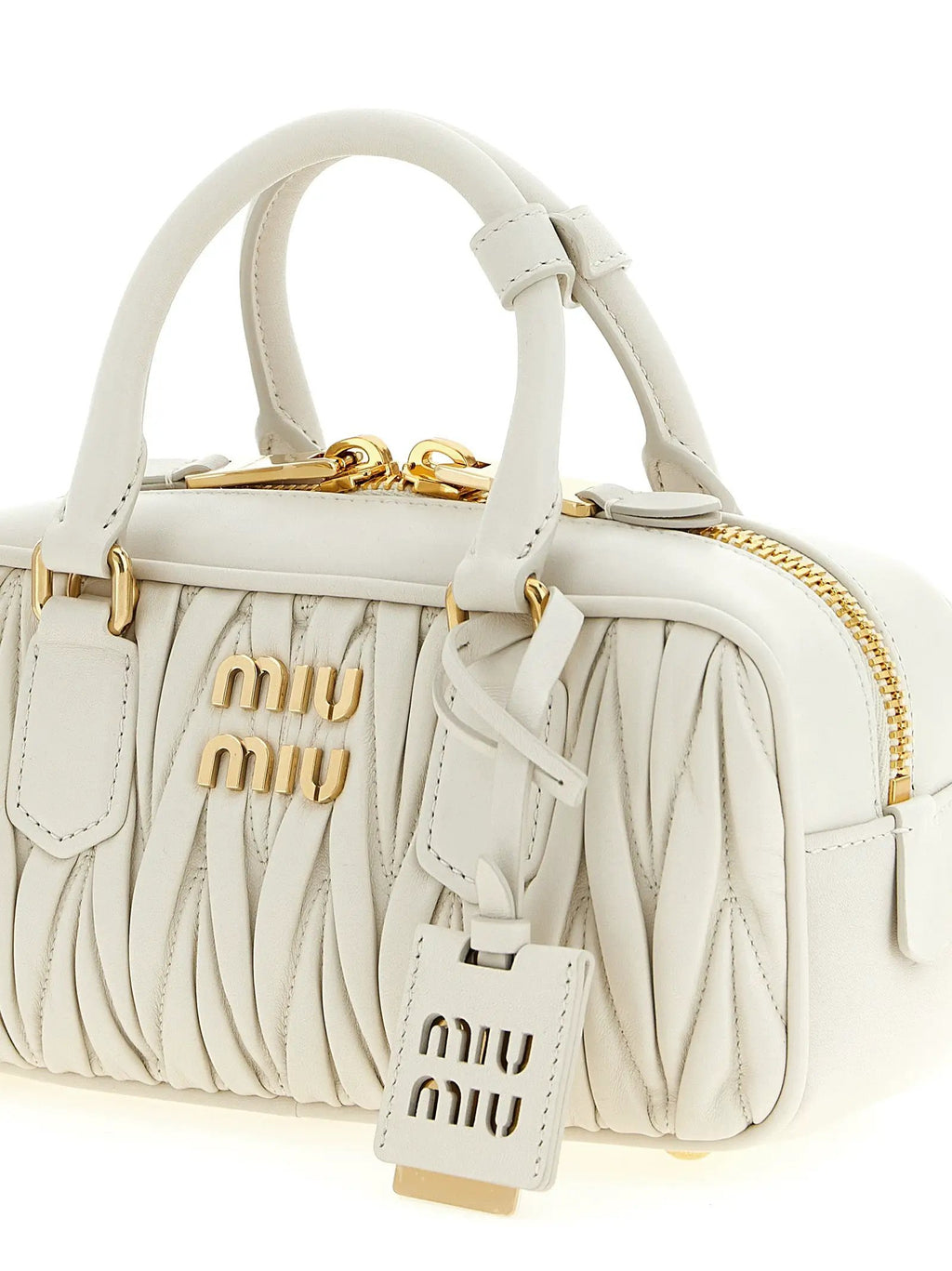 Miu Miu White Leather Handbag