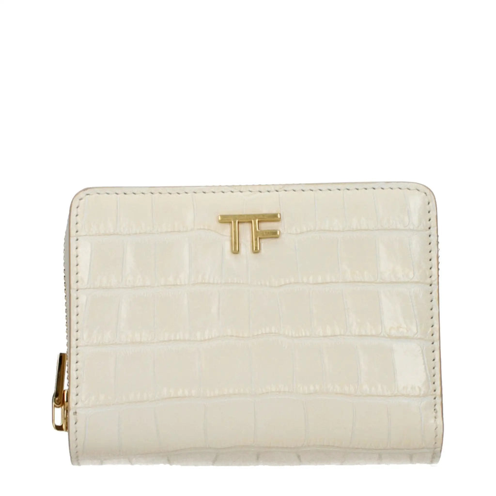 Tom Ford Beige Leather Wallet