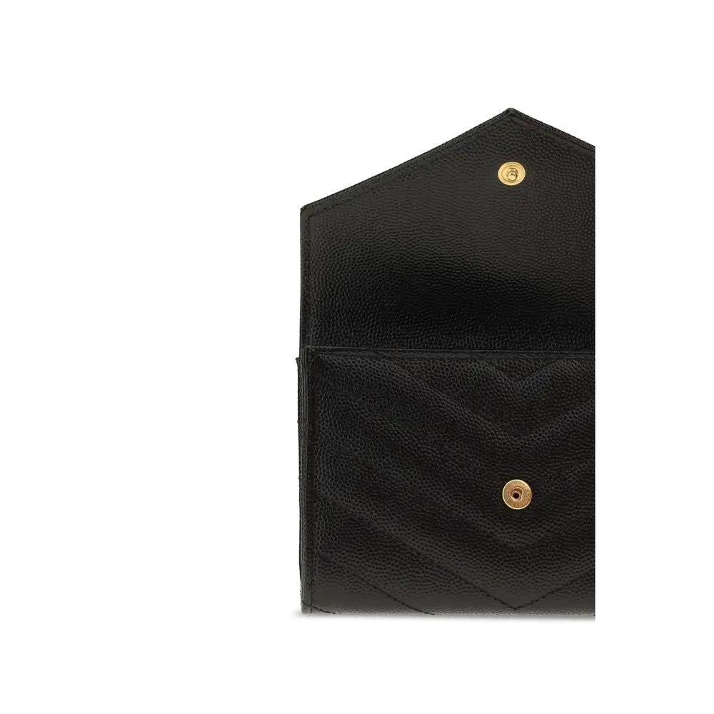 Saint Laurent Black Lamb Ovis Aries Wallet