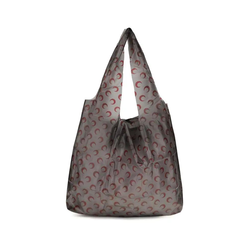 Marine Serre Black Polyurethane Shoulder Bag