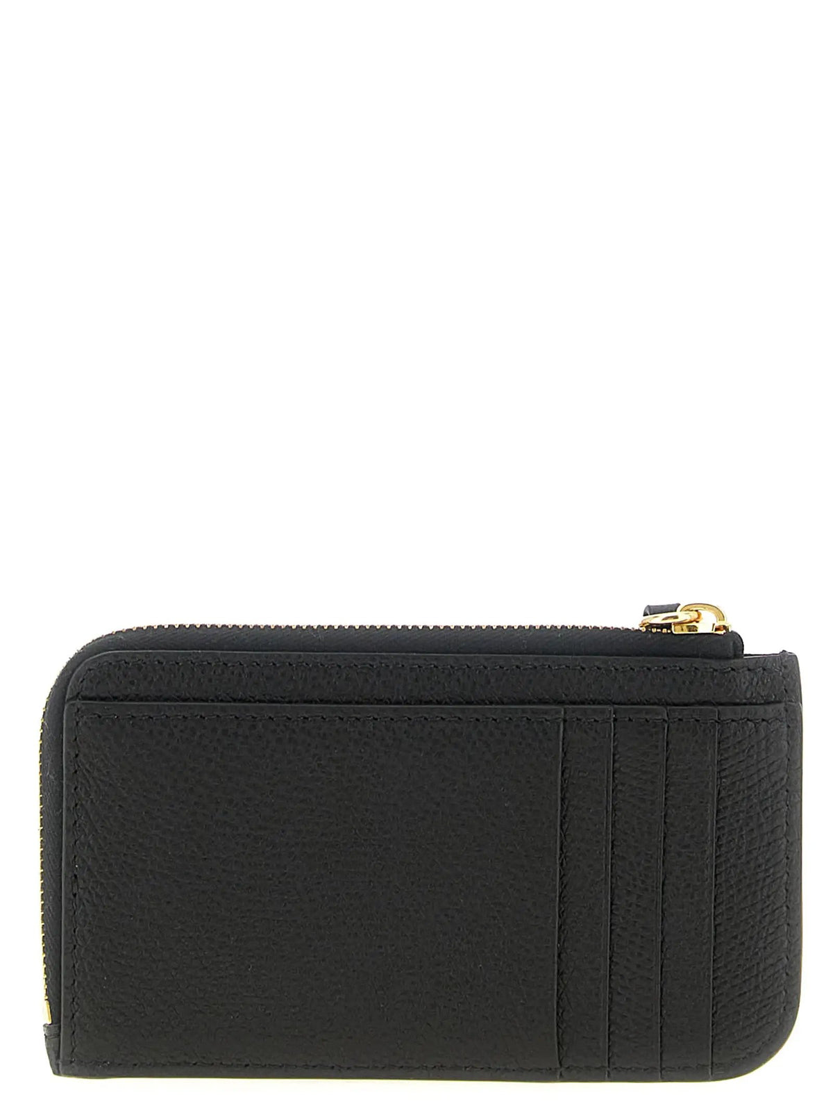 Valentino Garavani Black Lamb Leather Cardholder