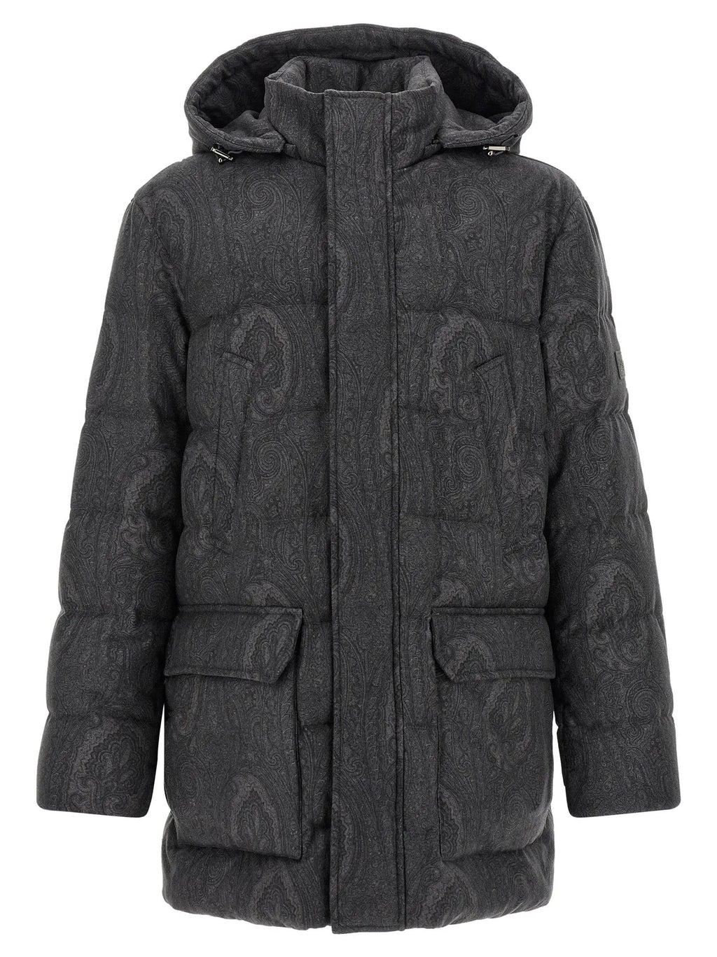 Etro Gray Wool Coat