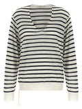 Fendi Bicolor Virgin Wool Cardigan