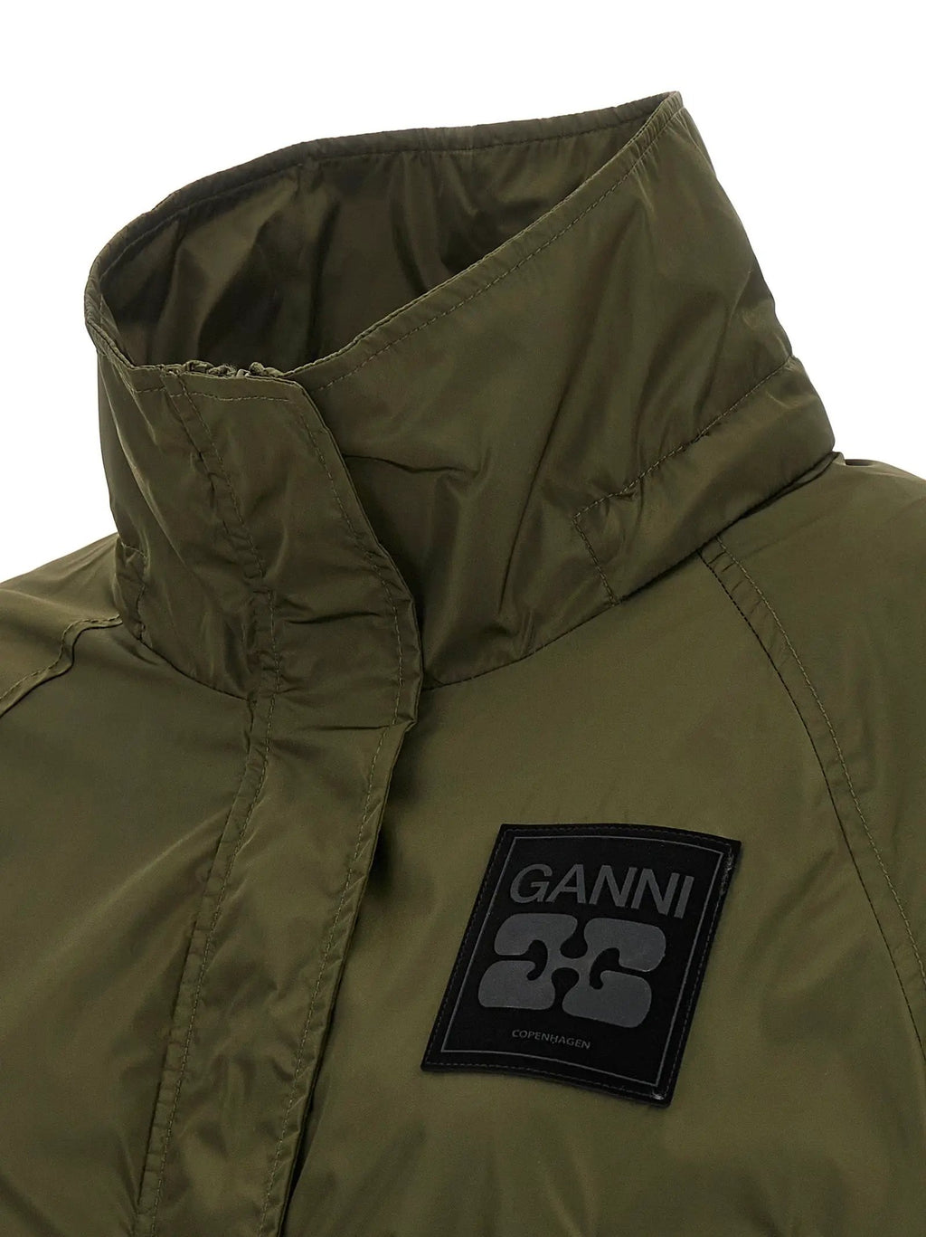 Ganni Bicolor Recycled Polyamide Coat