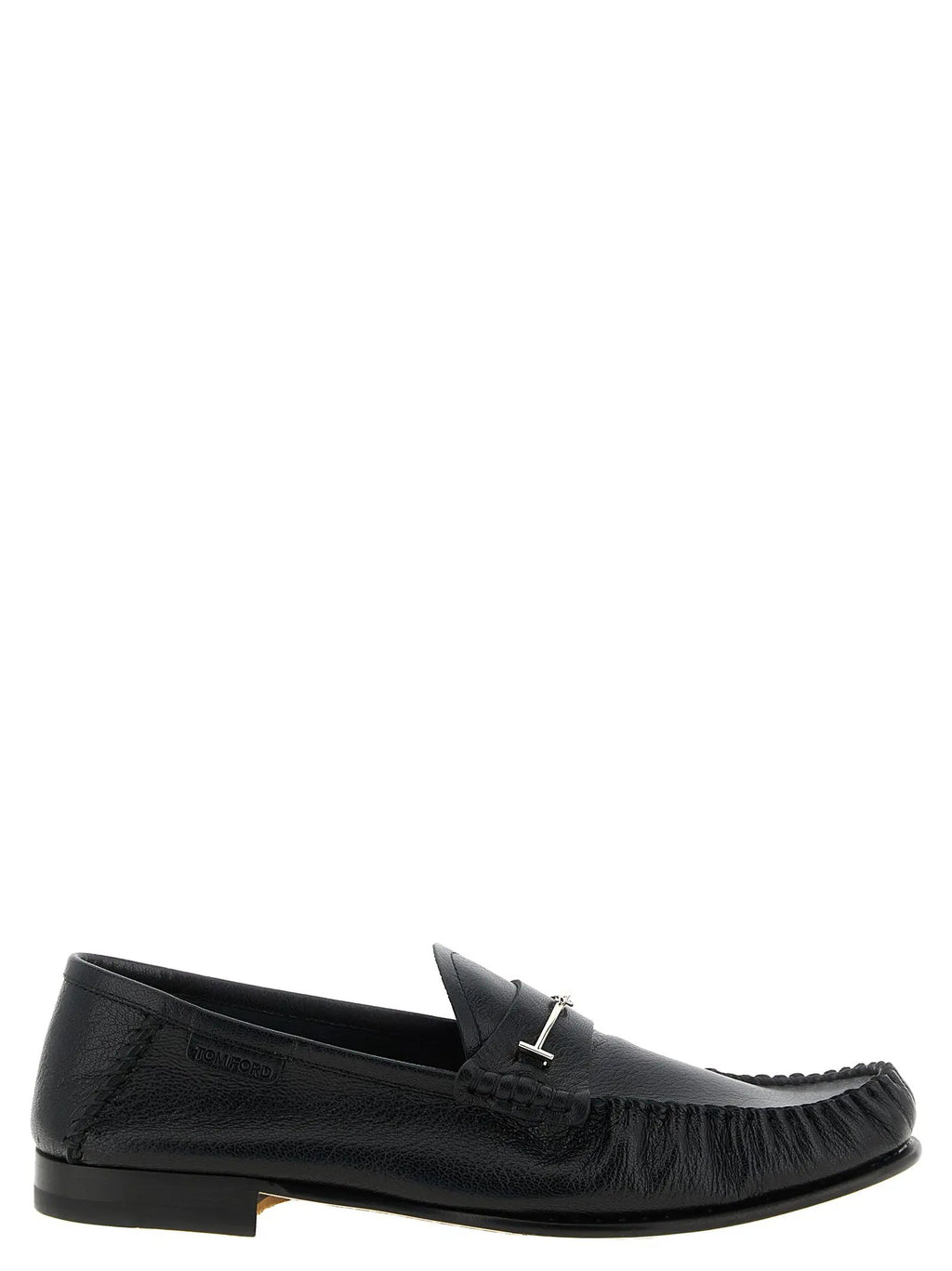 Tom Ford Tom Ford Black Goatskin Slip-On Loafers