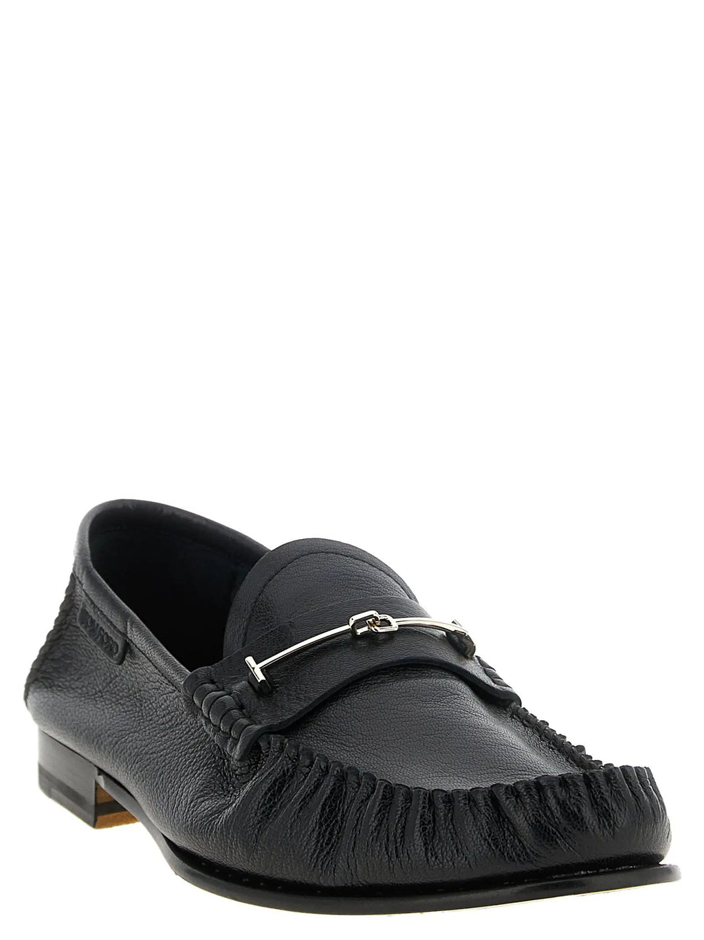 Tom Ford Tom Ford Black Goatskin Slip-On Loafers