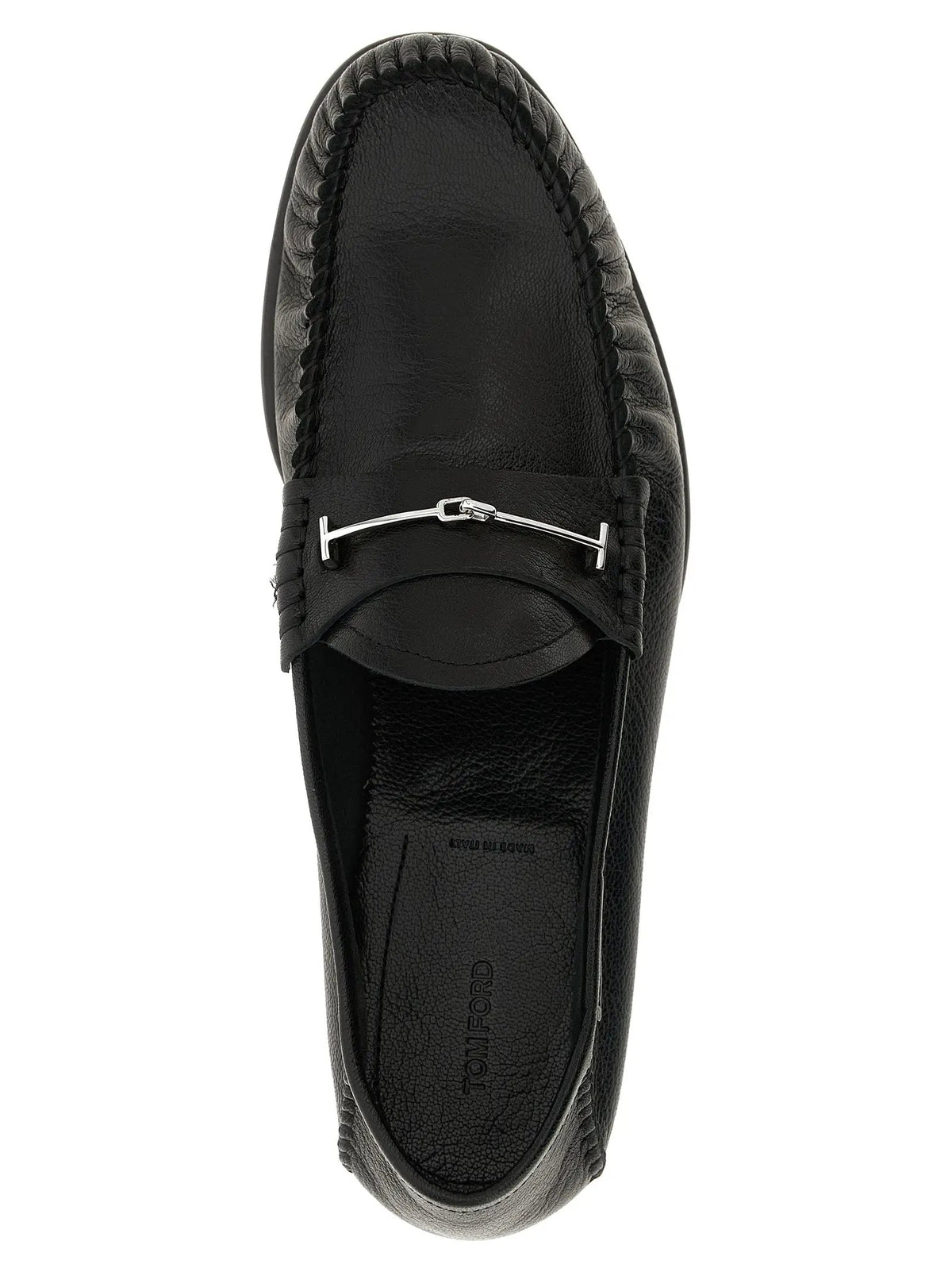 Tom Ford Tom Ford Black Goatskin Slip-On Loafers