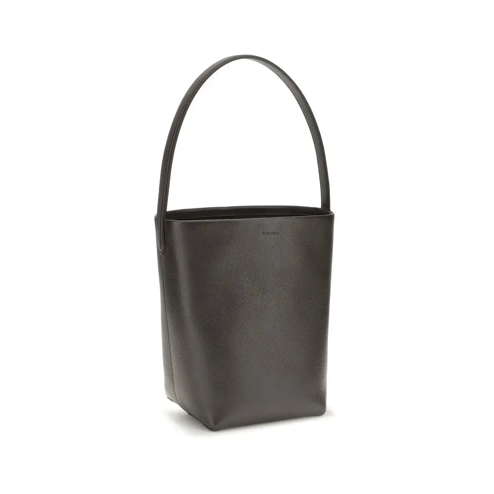 The Row The Row Brown Calf Leather Bos Taurus Shoulder Bag
