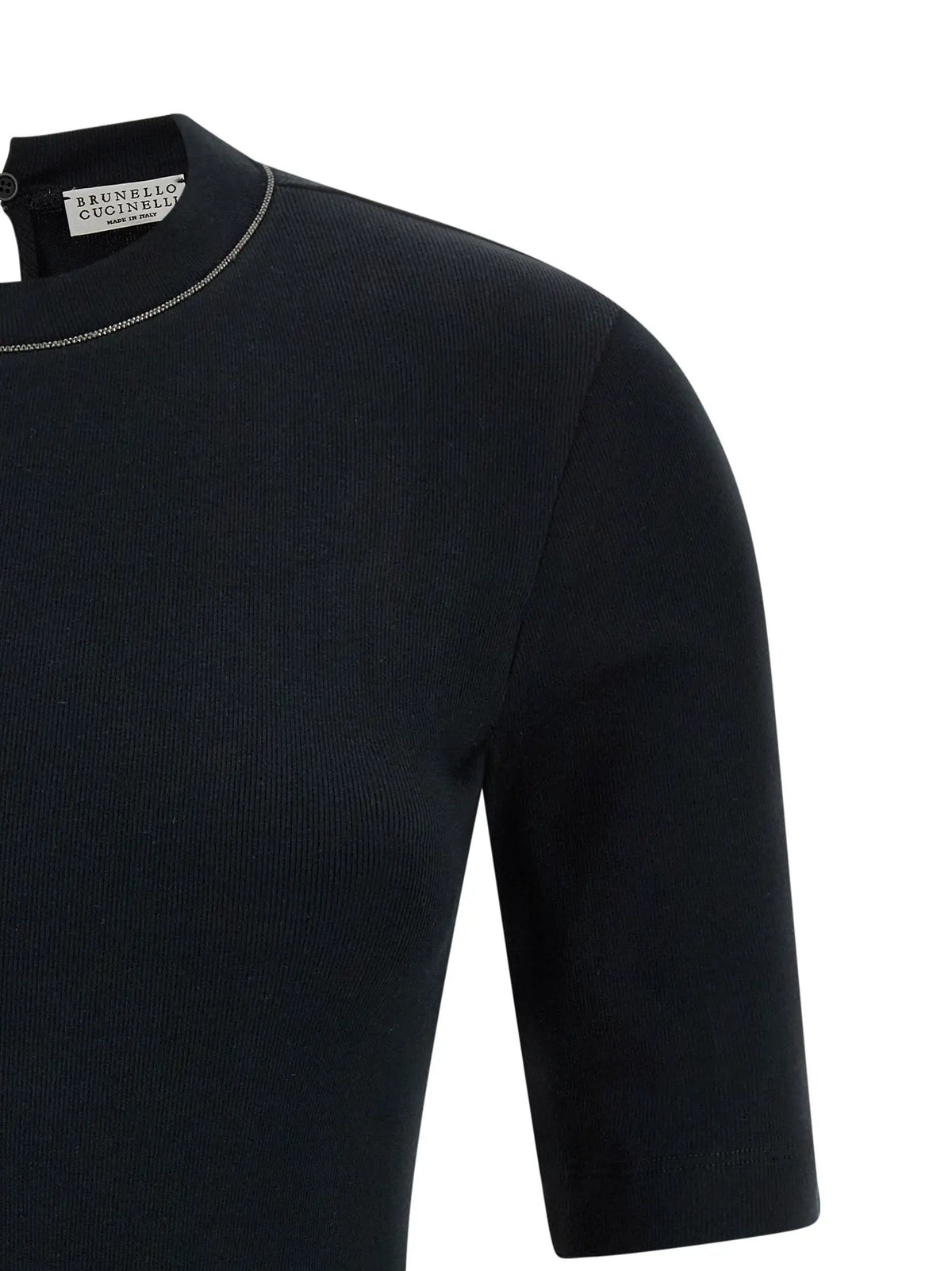 Brunello Cucinelli Black Cotton Cardigan