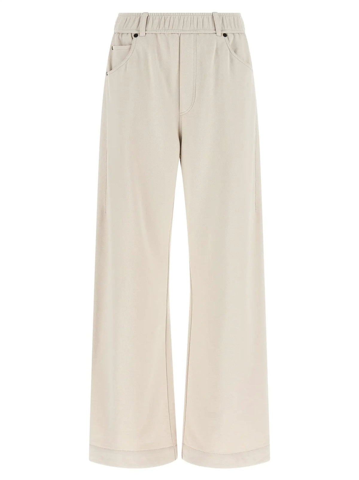 Brunello Cucinelli Beige Cotton Athletic Pants