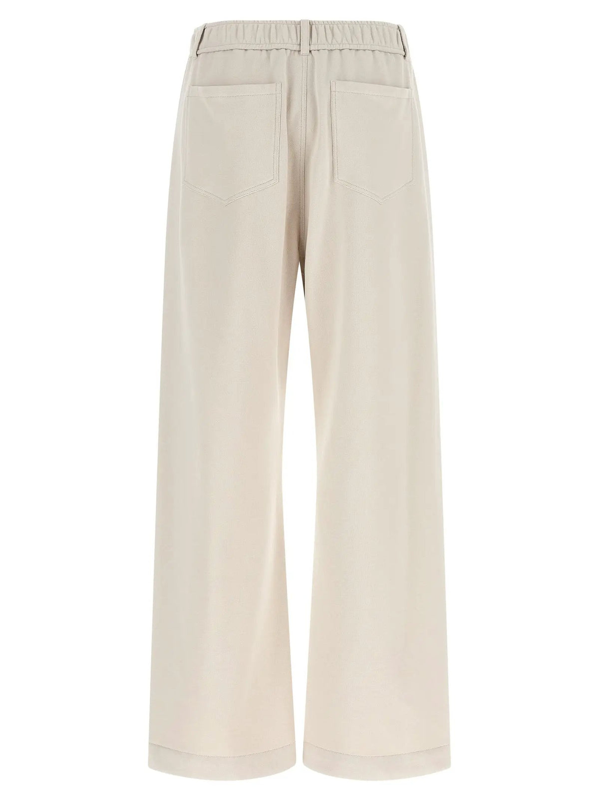 Brunello Cucinelli Beige Cotton Athletic Pants