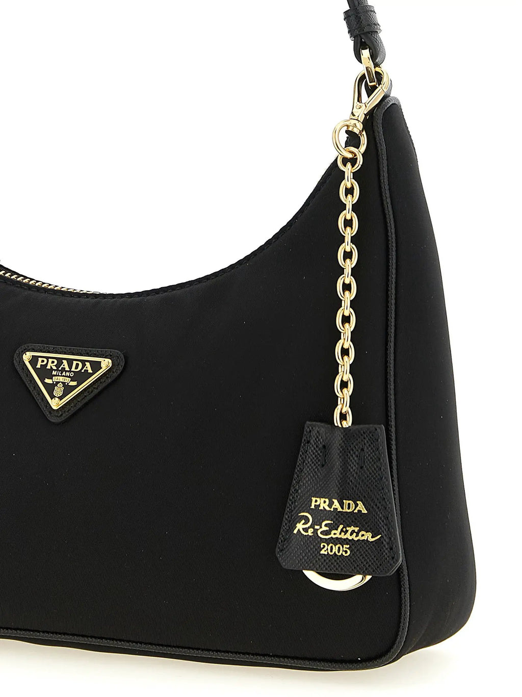 Prada Prada Black Recycled Polyamide Shoulder Bag