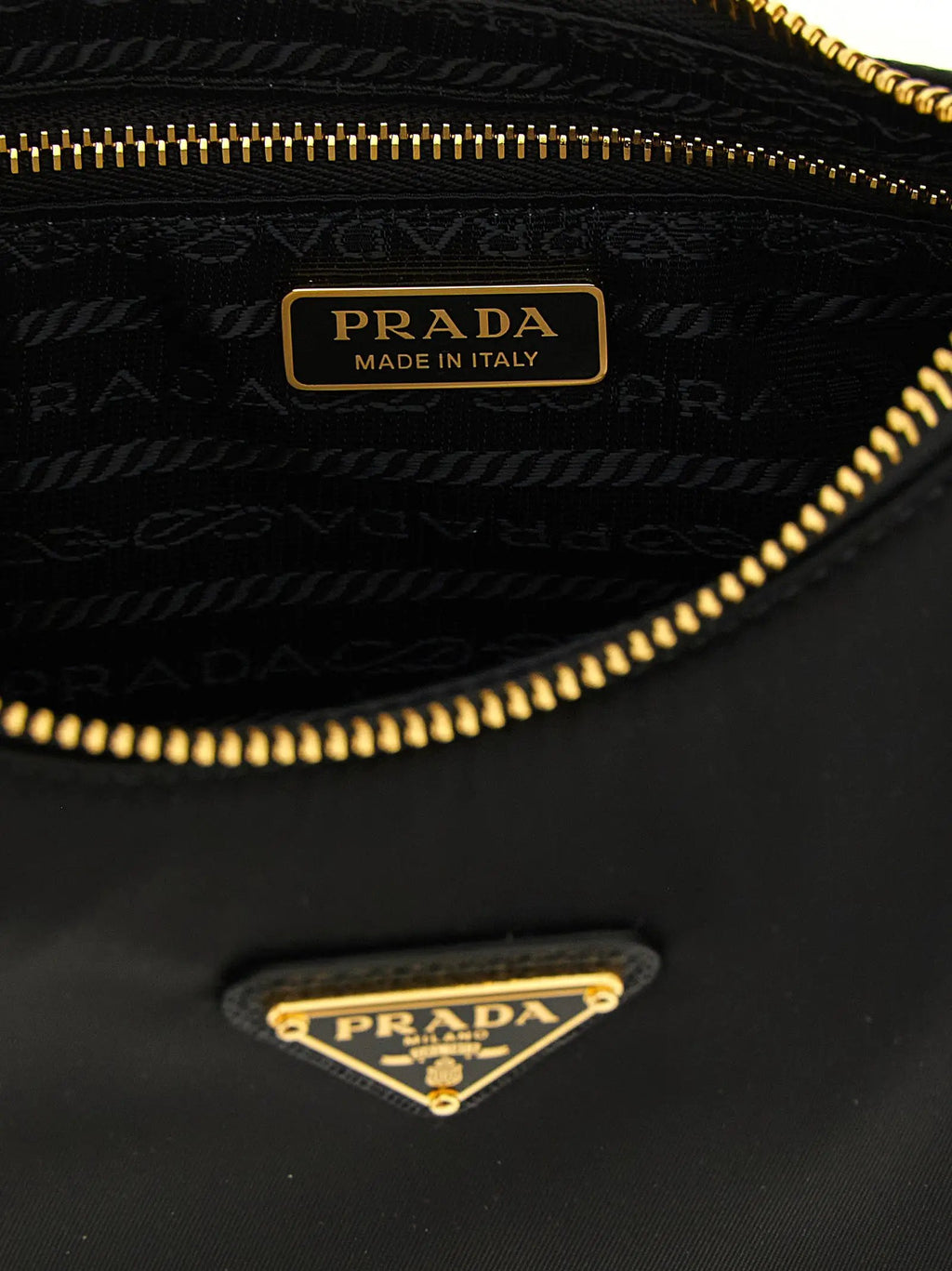 Prada Prada Black Recycled Polyamide Shoulder Bag