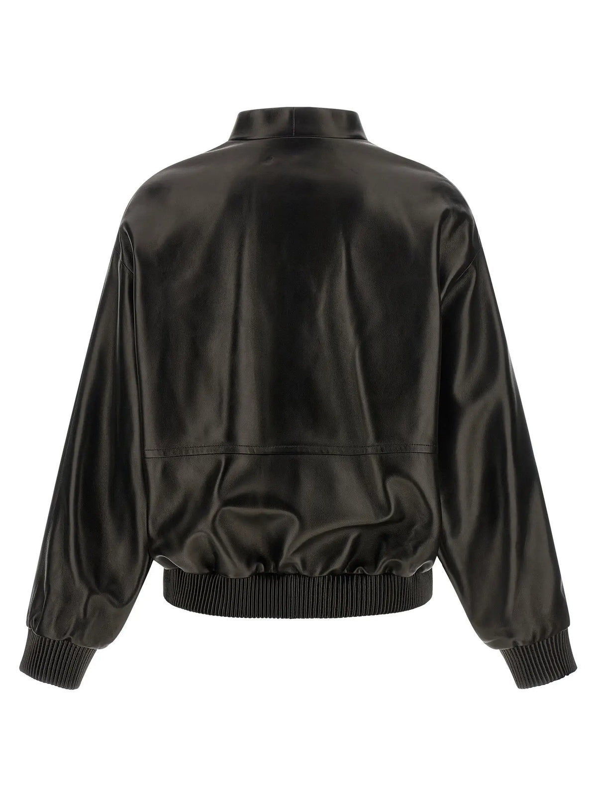 Khaite Black Lamb Leather Leather Jacket