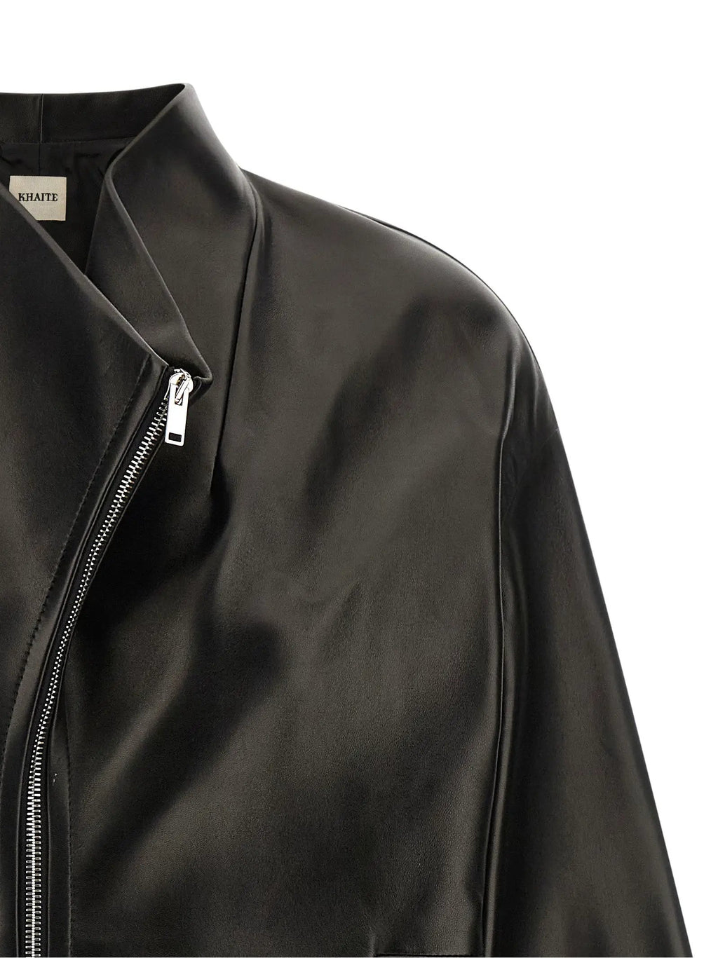 Khaite Black Lamb Leather Leather Jacket