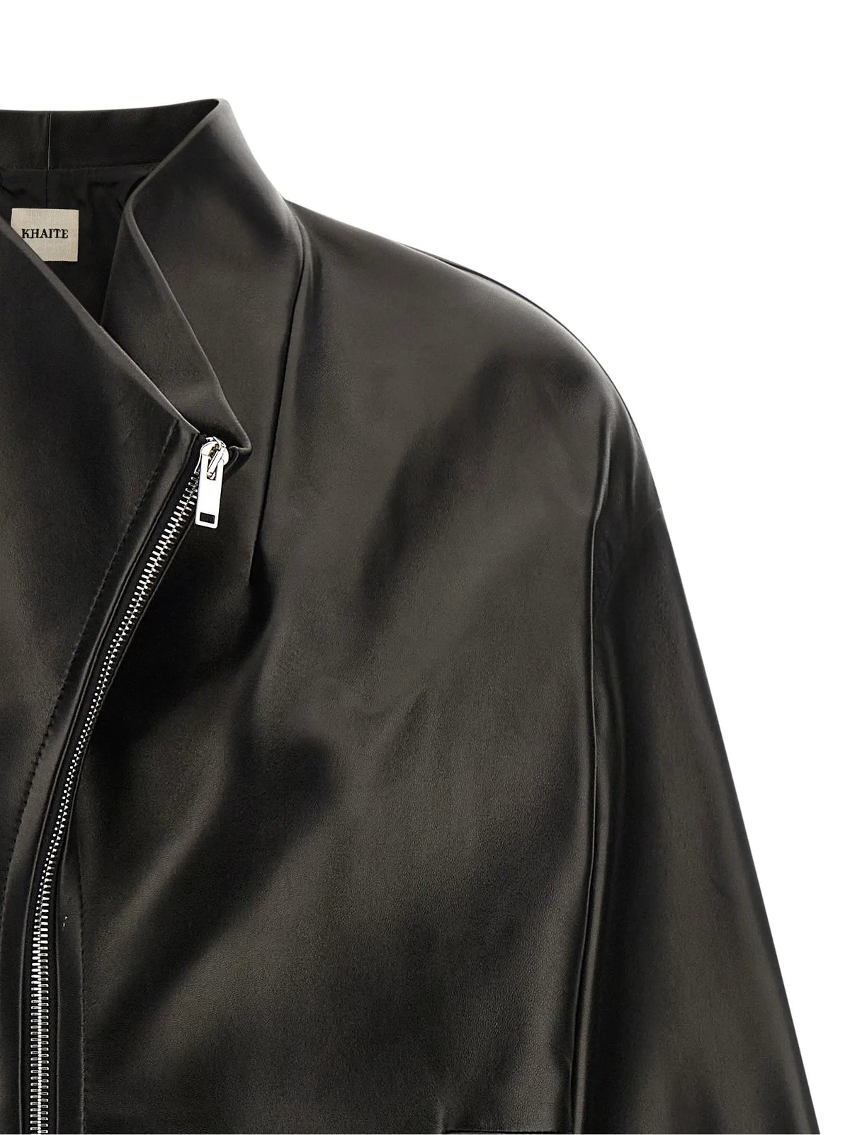 Khaite Black Lamb Leather Leather Jacket