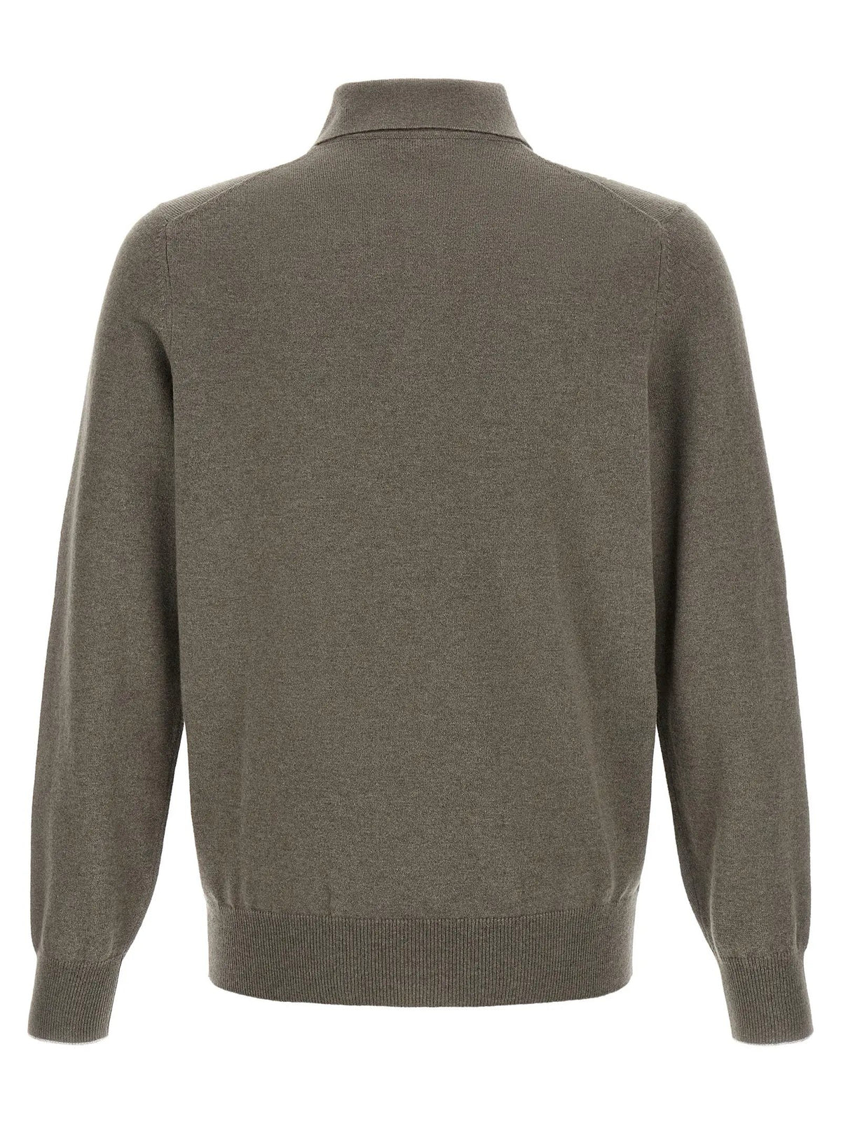 Brunello Cucinelli Bicolor Cashmere Polo Shirt