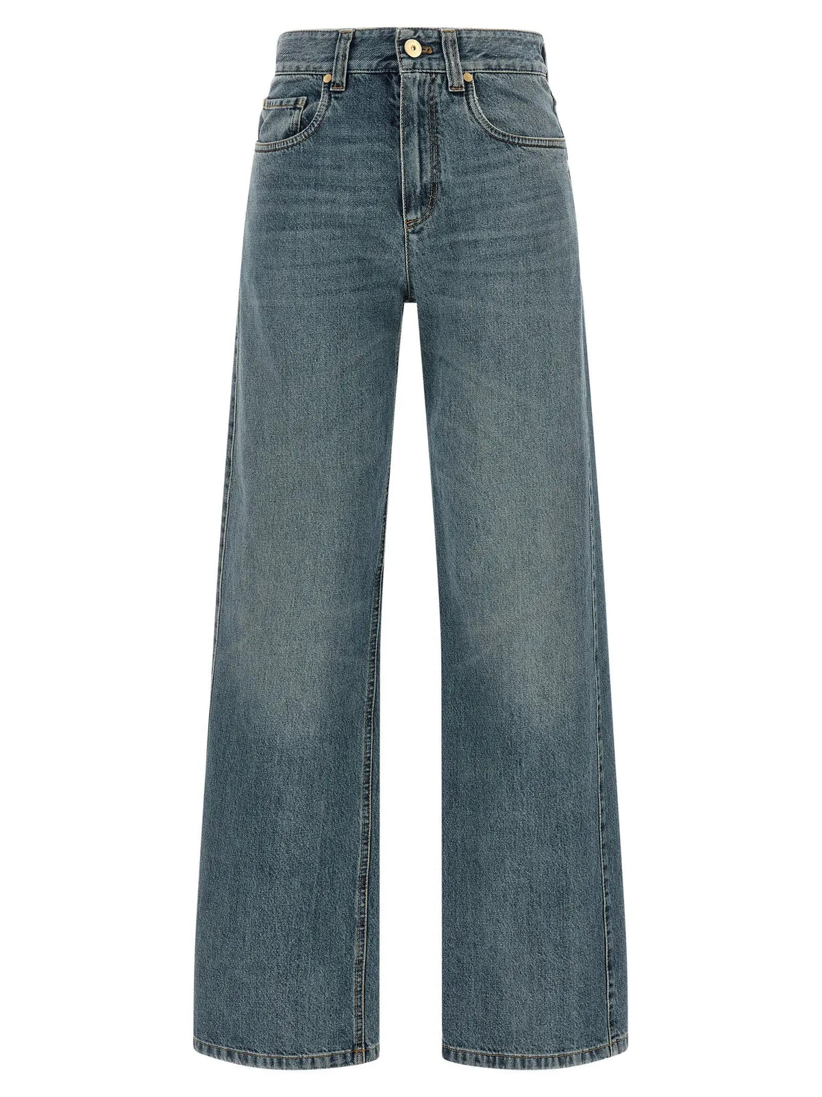 Brunello Cucinelli Brunello Cucinelli Blue Cotton Jeans Denim