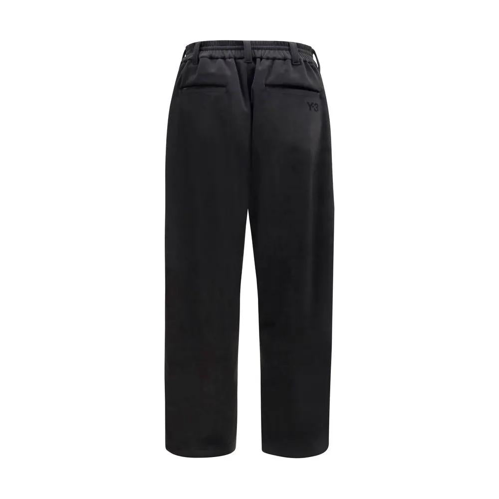 Y-3 Black Polyester Athletic Pants