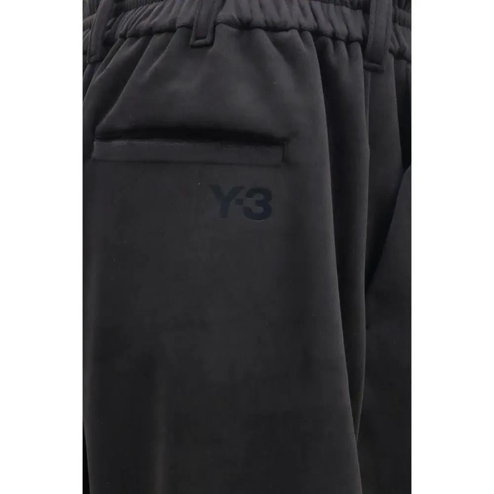 Y-3 Black Polyester Athletic Pants
